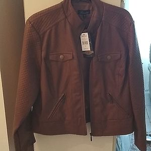 Baccini women's leather jacket